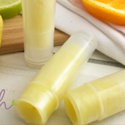 Homemade Lip Balm Recipe with Citrus Essential Oils