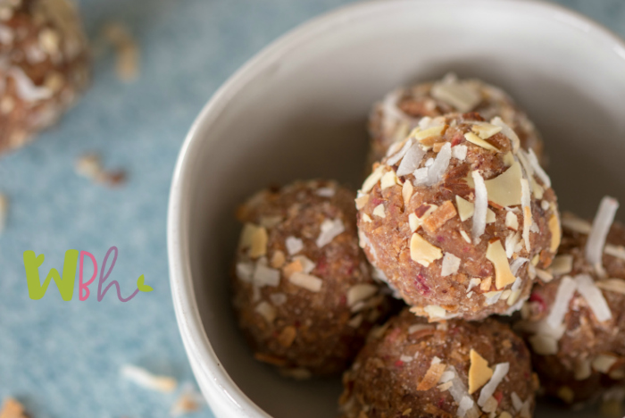 Paleo, Whole30, and Gluten-free Energy Balls -- Great to satisfy a sweet craving, for after a work-out, or just when you need an extra burst of energy, you'll make these delicious energy balls over and over. And if you have kids, you may want to plan a hiding place for them now. #energyballs #paleo #whole30 #glutenfree #recipes