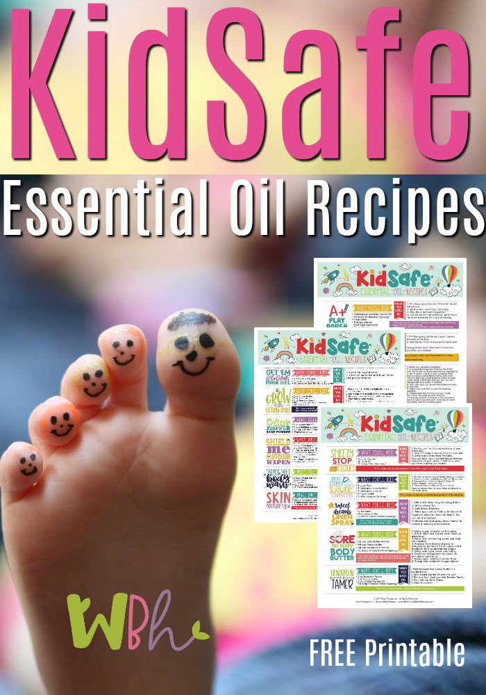 Our friends at Plant Therapy have created a gorgeous FREE printable filled with KidSafe recipes for your first aid kit and other needs. KidSafe Essential Oil Recipes includes recipes that will work well for your natural first aid kit, such as a Better Than Kisses Ouch Spray, Shield Me Outdoor Wipes, Skin Soother Salve, and Sore No More Body Butter, along with other KidSafe recipes for sleep, tension relief, shoe/foot odor, calming/focus, hair gel, and anti-bacterial soap jellies. These recipes use essential oils and blends that are safe for kids over the age of 2-years-old. #essentialoils #aromatherapy